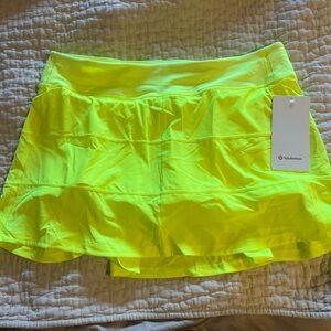 lululemon athletica Neon Yellow Skirt
